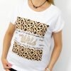 Bawełniany T-shirt WILD 2XL-4XL biały