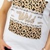 Bawełniany T-shirt WILD 2XL-4XL biały - obrazek 2