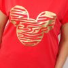 Bawełniany T-shirt MYSZKA2 2XL-4XL koral - obrazek 2