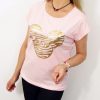 Bawełniany T-shirt MYSZKA2 2XL-4XL morela - obrazek 3