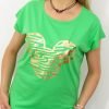 Bawełniany T-shirt MYSZKA2 2XL-4XL zielony