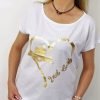 Bawełniany T-shirt APPLE 2XL-4XL biały