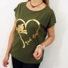 Bawełniany T-shirt APPLE 2XL-4XL khaki - obrazek 3