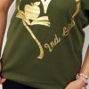 Bawełniany T-shirt APPLE 2XL-4XL khaki - obrazek 2