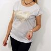 Bawełniany T-shirt PIÓRKA 2XL-4XL szary - obrazek 3