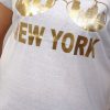 Bawełniany T-shirt NEW YORK 2XL-4XL biały - obrazek 2