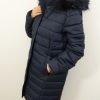 Kurtka Pikowana Zimowa GRACE Plus Size 54-62 granatowa - obrazek 3