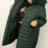 Kurtka Pikowana Zimowa GRACE Plus Size 54-62 zielona - obrazek 2