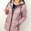 Kurtka Pikowana Przejściowa LEXY2 Plus Size 40-54 pudrowa - obrazek 5