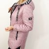 Kurtka Pikowana Przejściowa LEXY2 Plus Size 40-54 pudrowa - obrazek 4