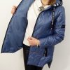 Kurtka Pikowana Przejściowa LEXY2 Plus Size 40-54 niebieski /jeansowy/ - obrazek 3