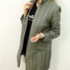 Płaszczyk Drobno Pikowany Przejściowy ELLIE 40-50 Jasna Oliwka