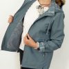Kurtka Parka z Odpinanym Kapturem EVA 40-50 oliwka - obrazek 3