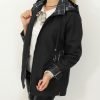 Kurtka Parka z Odpinanym Kapturem EVA 40-50 czarna