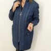 Płaszczyk Drobno Pikowany Przejściowy ELLIE 40-50 jeans
