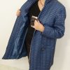 Płaszczyk Drobno Pikowany Przejściowy ELLIE 40-50 jeans - obrazek 2