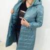 Płaszcz Damski Wiosenny Pikowany ADELE od 44 do 54 mięta - obrazek 4