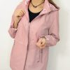 Kurtka Parka z Odpinanym Kapturem DOTSPLUS 52-62 pudrowa - obrazek 6