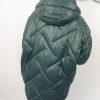 Kurtka Damska Pikowana Zimowa Oversize FANNY od 40 do 48 zielona - obrazek 4