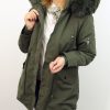 Kurtka Damska Zimowa Parka z Futerkiem FELICIA od 40 do 50 khaki - obrazek 6