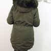 Kurtka Damska Zimowa Parka z Futerkiem FELICIA od 40 do 50 khaki - obrazek 4