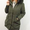 Kurtka Damska Zimowa Parka z Futerkiem FELICIA od 40 do 50 khaki
