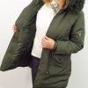Kurtka Damska Zimowa Parka z Futerkiem FELICIA od 40 do 50 khaki - obrazek 2