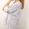 Narzutka Damska Letnia Bawełna+Len FIORINA PLUS SIZE 44-52 biały groszki - obrazek 5