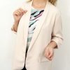 Lekka Marynarka Damska Narzutka Elegancka od 46 do 52 jasny beż