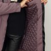 Kurtka Damska Parka Ocieplana Odpinany Kaptur OLIVIA od 42 do 52 wrzos - obrazek 8