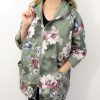 Narzutka Bawełniana Letnia FLOWER rozmiar uniwersalny od 42 do 50 oliwka - obrazek 4