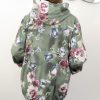 Narzutka Bawełniana Letnia FLOWER rozmiar uniwersalny od 42 do 50 oliwka - obrazek 2
