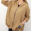 Letnia Bawełniana Bluza NATURAL PLUS SIZE rozmiar uniwersalny od 44 do 52 ciepły beż - obrazek 3