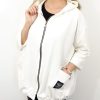 Letnia Bawełniana Bluza NATURAL PLUS SIZE rozmiar uniwersalny od 44 do 52 śmietankowa