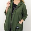 Letnia Bawełniana Bluza NATURAL PLUS SIZE rozmiar uniwersalny od 44 do 52 zielona - obrazek 6