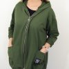 Letnia Bawełniana Bluza NATURAL PLUS SIZE rozmiar uniwersalny od 44 do 52 zielona