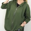 Letnia Bawełniana Bluza NATURAL PLUS SIZE rozmiar uniwersalny od 44 do 52 zielona - obrazek 3