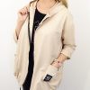 Letnia Bawełniana Bluza NATURAL PLUS SIZE rozmiar uniwersalny od 44 do 52 beżowa - obrazek 6