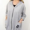 Letnia Bawełniana Bluza NATURAL PLUS SIZE rozmiar uniwersalny od 44 do 52 szara