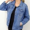 Kurtka Katana Jeansowa RICA PLUS SIZE od 48 do 56 błękitna - obrazek 7