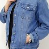 Kurtka Katana Jeansowa RICA PLUS SIZE od 48 do 56 błękitna - obrazek 8