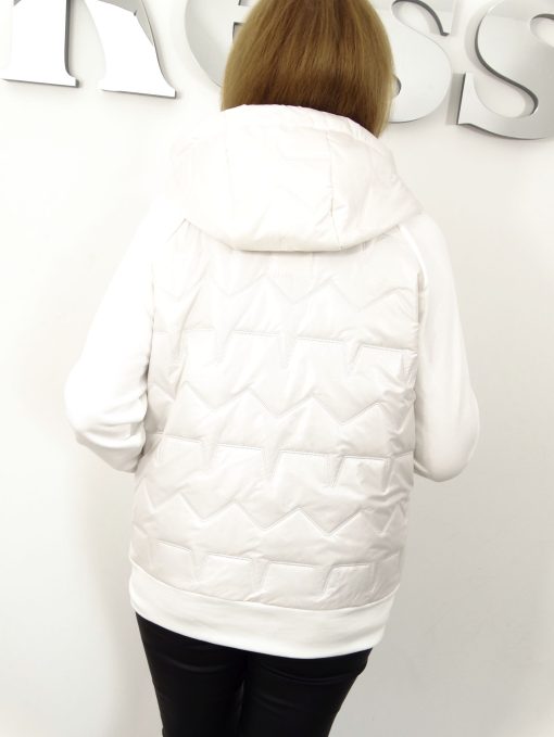 Kurtka Bluza Łączona Luźna TRENDY PREMIUM od 40 do 52 kremowa