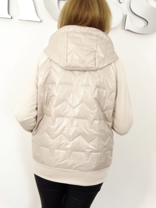 Kurtka Bluza Łączona Luźna TRENDY PREMIUM od 40 do 52 beżowa