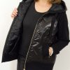 Kurtka Łączona Luźna TRENDY PREMIUM od 40 do 52 czarna - obrazek 8