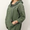 Narzutka Bawełniana Letnia DAISY rozmiar uniwersalny od 42 do 52 khaki - obrazek 5