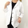 Kurtka Katana Włoska MICHELA Plus Size rozmiar uniwersalny od 42 do 50 biała - obrazek 3
