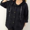 Kurtka Katana Włoska MICHELA Plus Size rozmiar uniwersalny od 42 do 50 czarna - obrazek 5