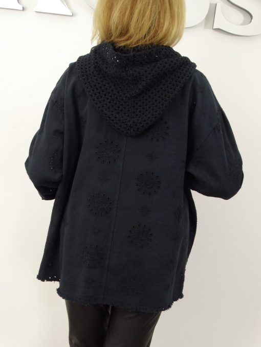 Kurtka Katana Włoska MICHELA Plus Size rozmiar uniwersalny od 42 do 50 czarna
