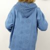 Kurtka Katana Włoska MICHELA Plus Size rozmiar uniwersalny od 42 do 50 błękitna - obrazek 2