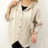 Kurtka Katana Włoska MICHELA Plus Size rozmiar uniwersalny od 42 do 50 beż